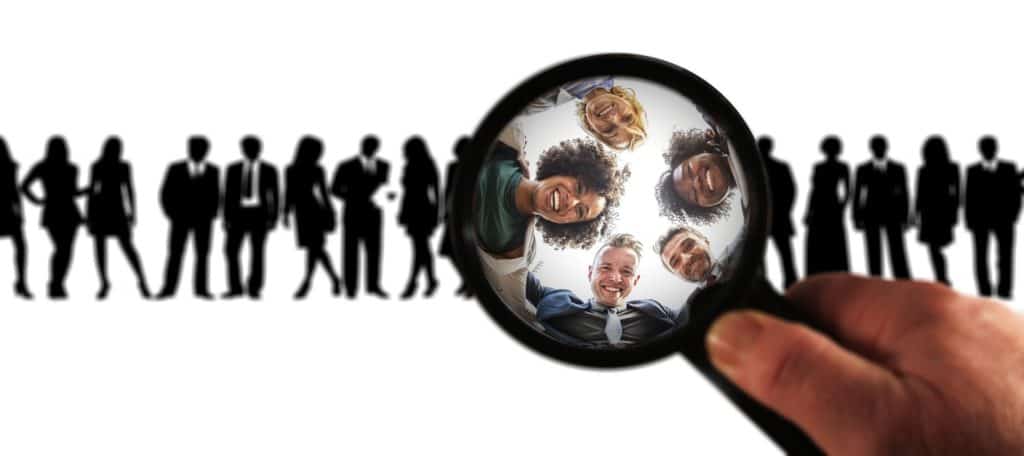 Looking outside your network means putting a magnifying glass to groups (like this image) to find the right people.